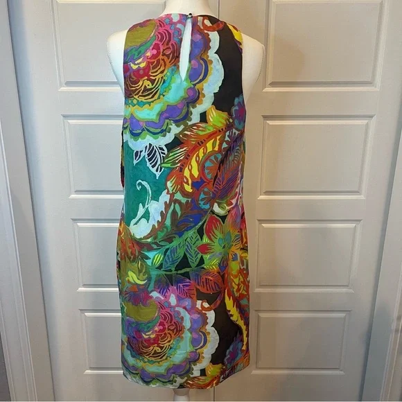 Lauren Ralph Lauren Crepe Shift Dress Floral Size 4 - Picture 4 of 12